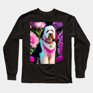 Glowing Aussiedoodle Long Sleeve T-Shirt